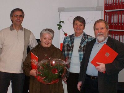 Ehrung von Uschi und Axel