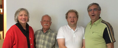 Der neue Vorstand von links nach rechts Pia Heine, Alfons van Ooyen, André de Jonge und Norbert Thul